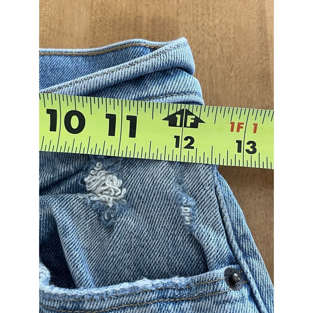 Abercrombie & Fitch Jeans Womens Sz 25 Ultra High Rise 90s Straight Distressed - Picture 9 of 11